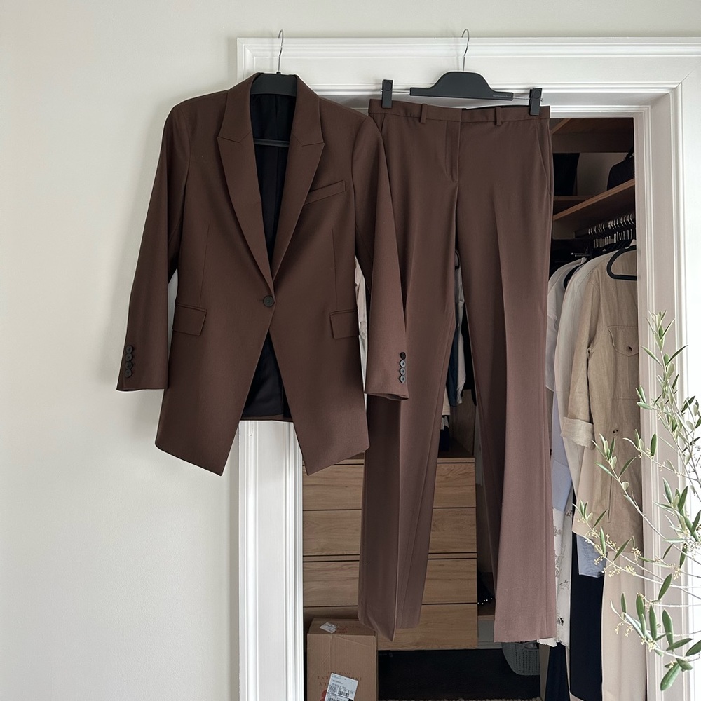 Theory Brown Suit